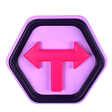 T-Junction  3D Icon
