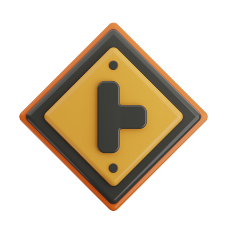 T Junction Right  3D Icon