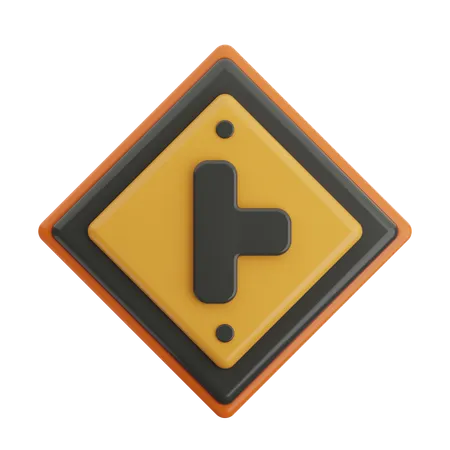T Junction Right  3D Icon