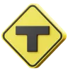 T Junction Sign