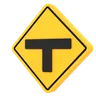 T Junction Sign