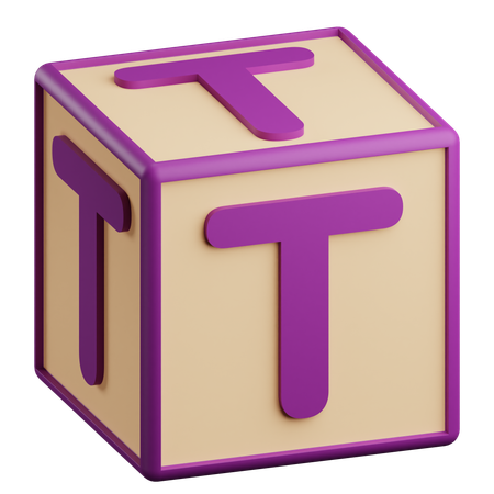 Lettre t  3D Icon