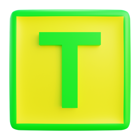 Lettre t  3D Icon