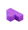 T-Shape Tetris Block