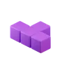 T-Shape Tetris Block