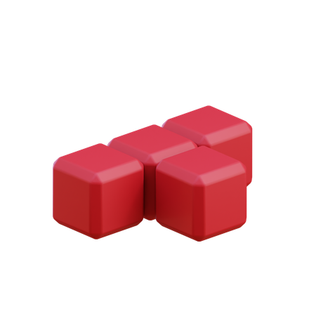 T-Shape Tetris Block5  3D Icon