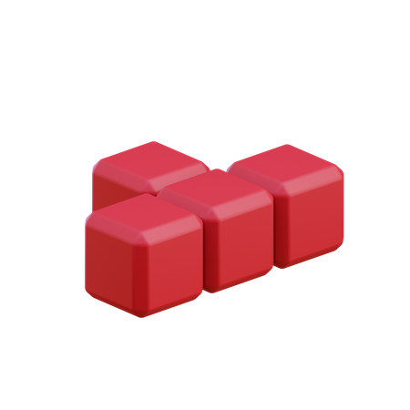 T-Shape Tetris Block7  3D Icon