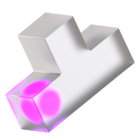 T Shaped Morphic  3D Icon