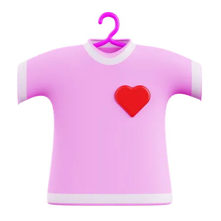 T-shirt d'amour  3D Icon