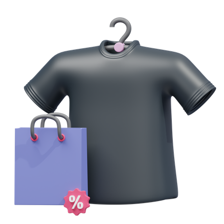 T-Shirt Black Friday Sale  3D Icon