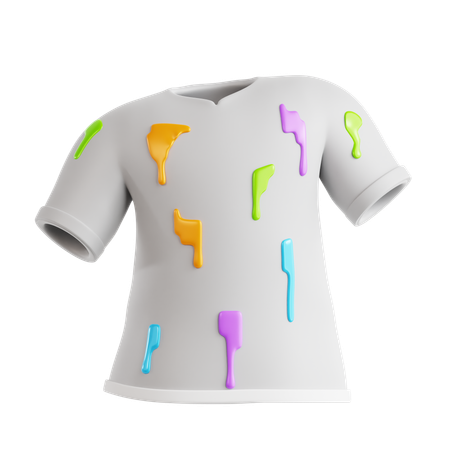 T-shirt coloré  3D Icon