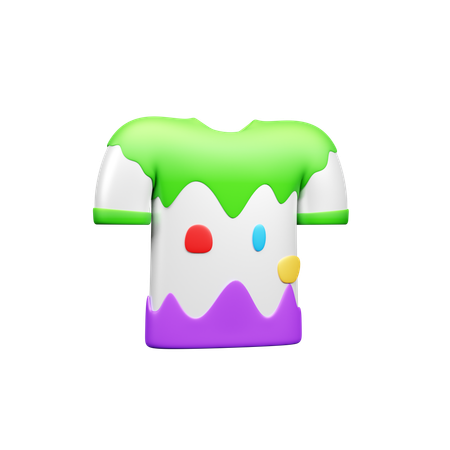 T-shirt de couleur  3D Icon