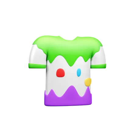 T-shirt de couleur  3D Icon