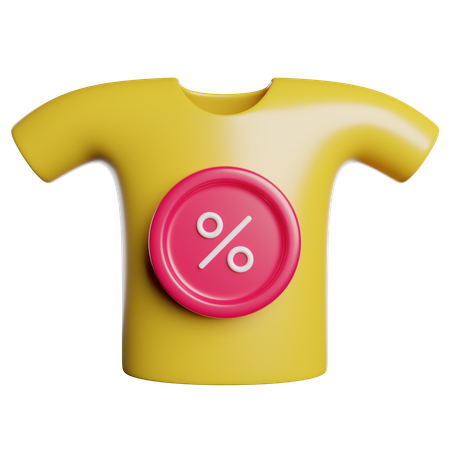T Shirt Discount  3D Icon