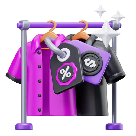T Shirt Discount  3D Icon