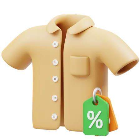 T Shirt Discount  3D Icon