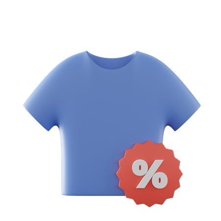 T Shirt Discount  3D Icon