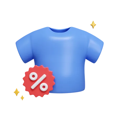 T Shirt Discount  3D Icon