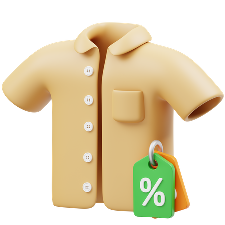 T Shirt Discount  3D Icon