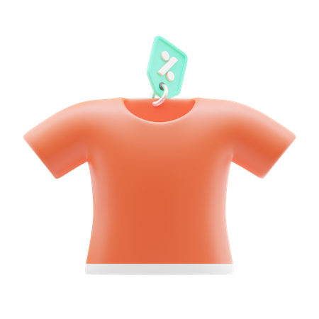 T Shirt Discount  3D Icon