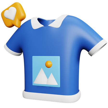 T-shirt Print  3D Icon