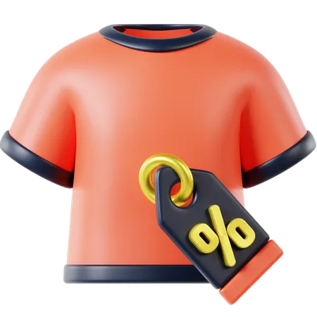 T-shirt rabatt  3D Icon