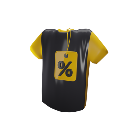 T-shirt rabatt  3D Icon