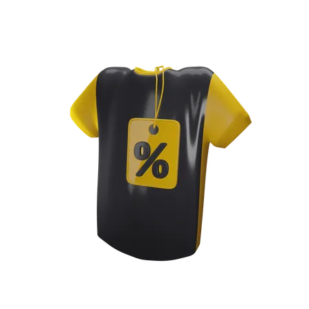 T-shirt rabatt  3D Icon