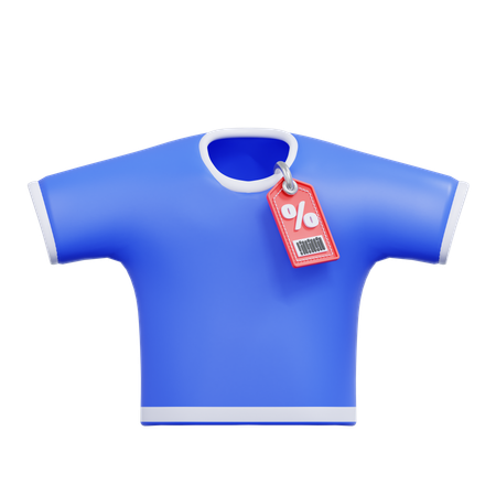 T-shirt rabatt  3D Icon