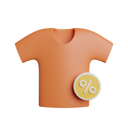 T-shirt rabatt  3D Icon