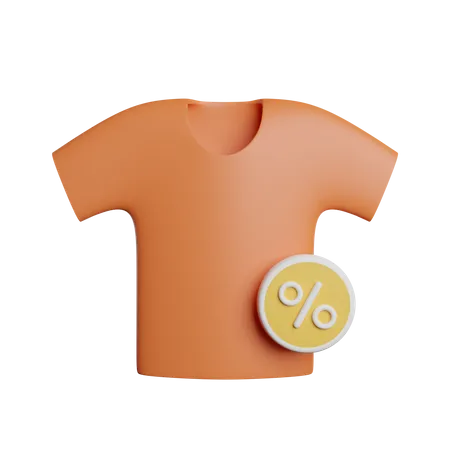 T-shirt rabatt  3D Icon