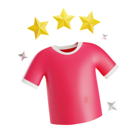 T Shirt Rating  3D Illustration