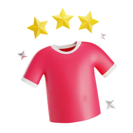 T Shirt Rating  3D Illustration