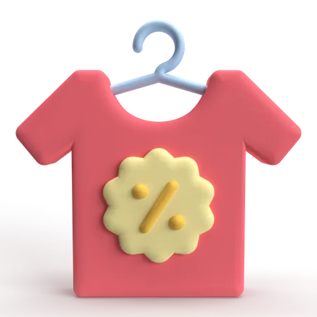 T Shirt Sale  3D Icon