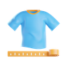 t shirt size 3d logo