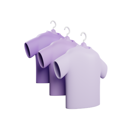 T-shirt with hanger  3D Icon