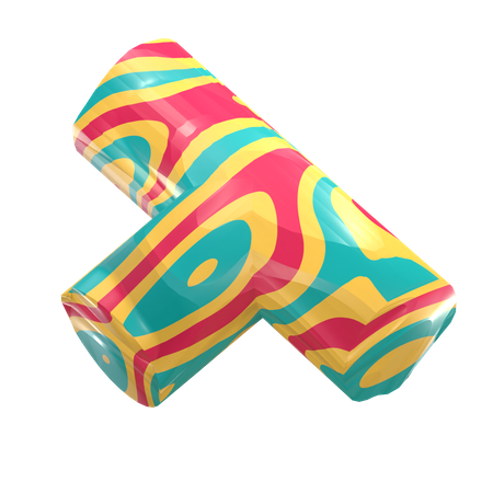 T-Stück Form  3D Icon