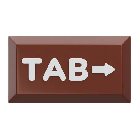 Tab Keyboard Key  3D Icon