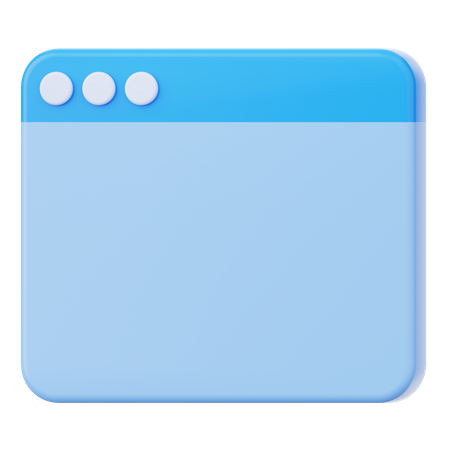 Tab Window  3D Icon