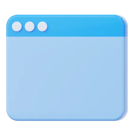 Tab Window  3D Icon
