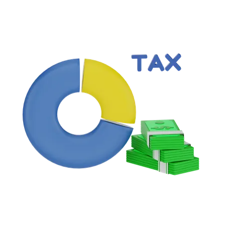 Gráfico fiscal  3D Icon