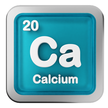 Tabela periódica de cálcio  3D Icon