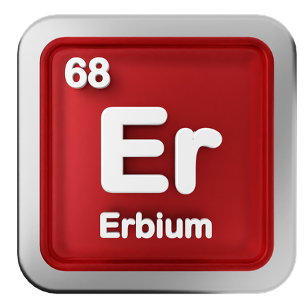 Tabela periódica de érbio  3D Icon