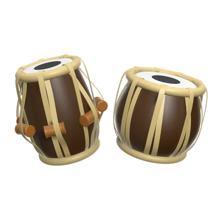 Tambours tabla  3D Icon