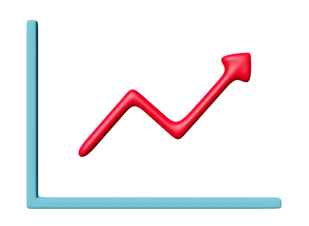 Tabla de crecimiento  3D Icon