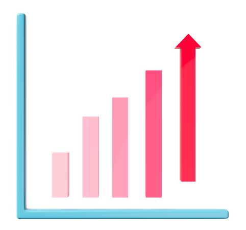 Tabla de crecimiento  3D Icon