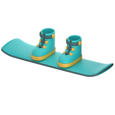 Snowboard  3D Icon