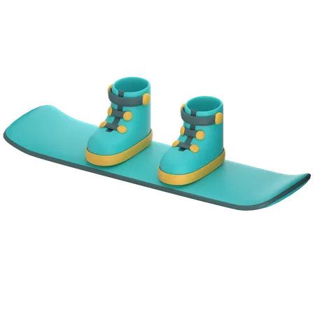 Snowboard  3D Icon