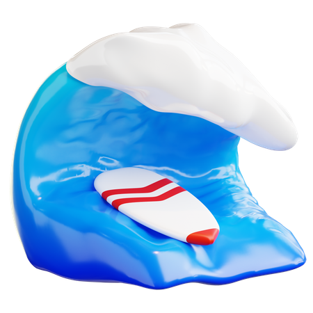 Tabla de surf  3D Icon