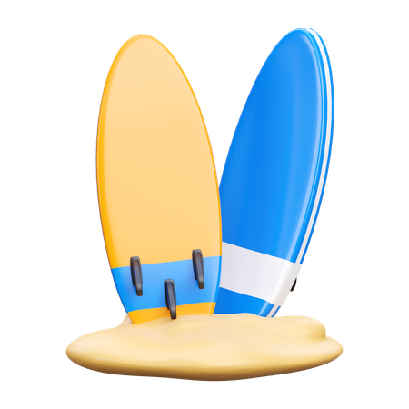 Tabla de surf  3D Icon